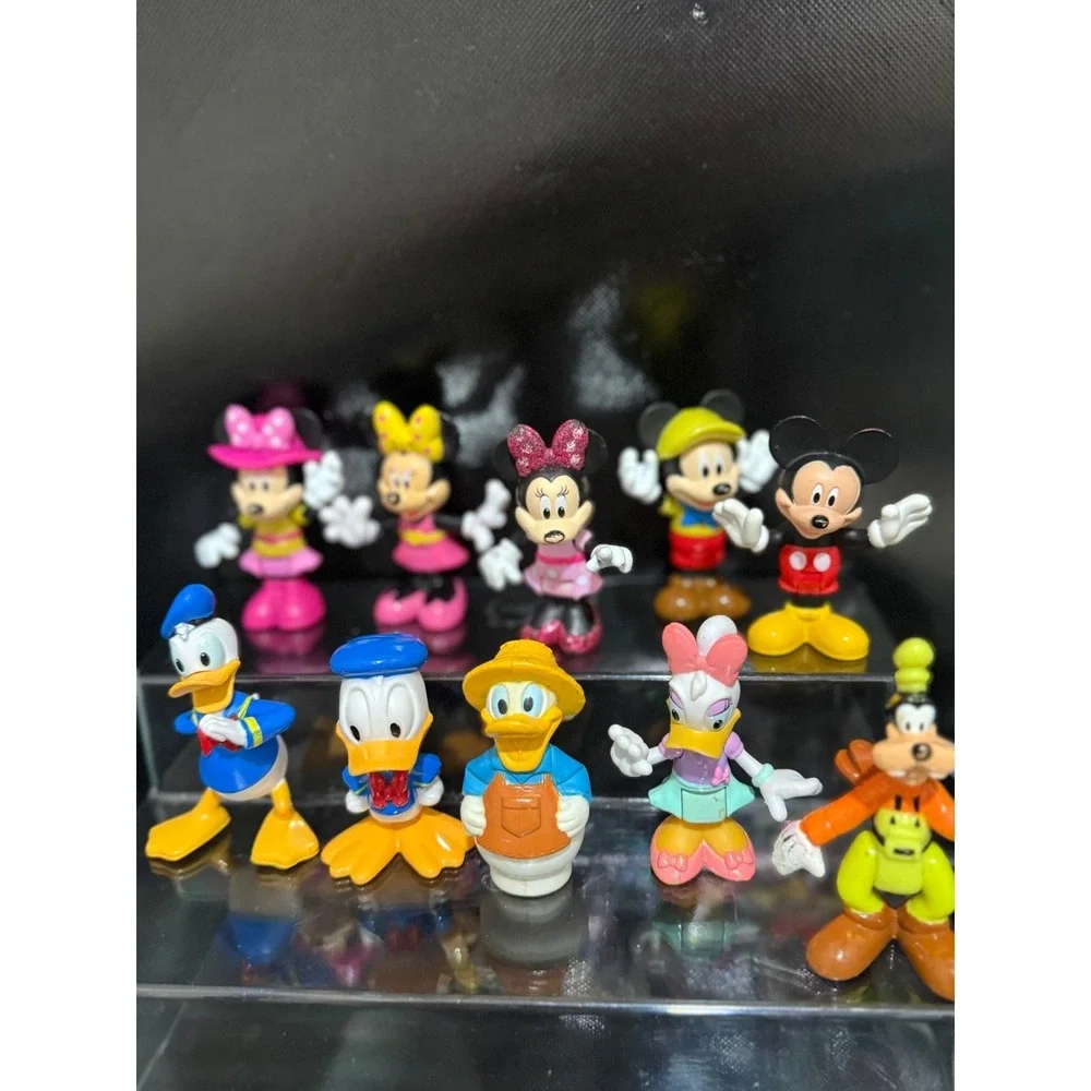 Disney Mickey Mouse Minnie Donald Daisy Goofy 10 Piece‎ Mini Figure  Collection